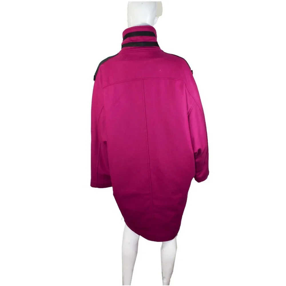 NEW 100%AUTH VINTAGE90 DG DOLCE GABBANA WOOL PONCHO QUILTED COAT IT 40R 26 M - Picture 4 of 8